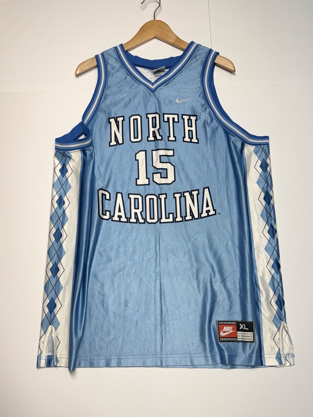 Vintage Nike North Carolina Tar Heels #15 Jersey Size XL Made In USA